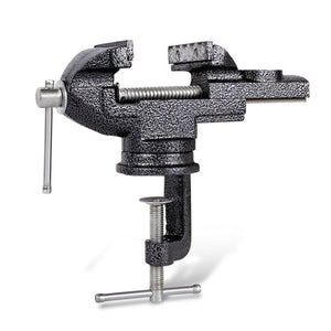360 - Degree Rotating Small Vise Table Flat Universal Table Clamp, Random Color Delivery, 50mm, 60mm, 65mm - laboratorydeal