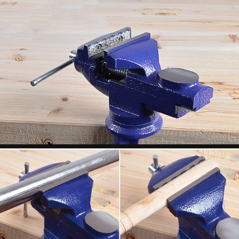 360 - Degree Rotating Small Vise Table Flat Universal Table Clamp, Random Color Delivery, 50mm, 60mm, 65mm - laboratorydeal