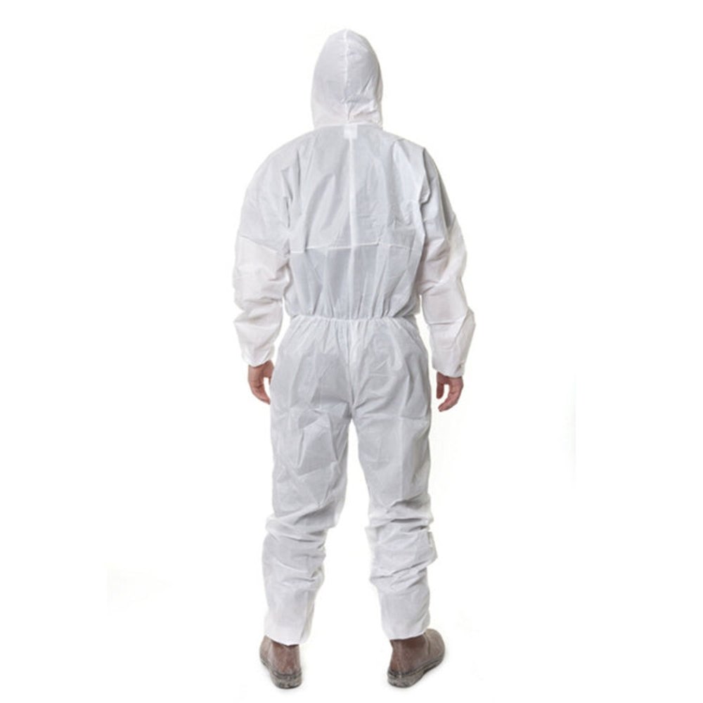 3M 4515 One-piece White Anti-static Anti-chemical Dustproof Sandblasting Suit with Cap, Size: M, 3M M