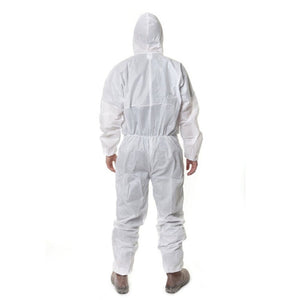 3M 4515 One-piece White Anti-static Anti-chemical Dustproof Sandblasting Suit with Cap, Size: M, 3M M