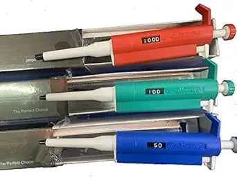 Micropipette Set Variable Volume 5-50Ul,10-100Ul,100-1000Ul Set Total 3 No Combo - Plastic, Multicolor
