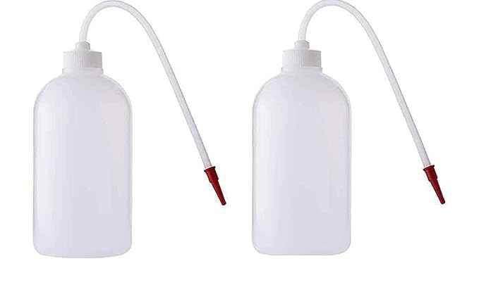 Chemistry Lab Plastic Wash Bottle 500 ML, LPDE, Pack of 2