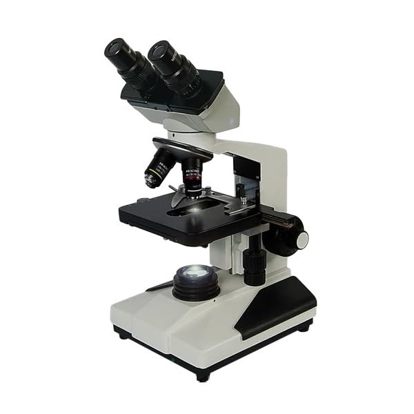Binocular Coaxial Microscope | Magnification 40x to 1000x Professional Dual Eyepiece Microscope for School, College & University Students | Ideal for Laboratory
