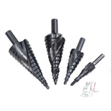 4-12mm   Triangular Shank Spiral Flute Step Drill Bit, 4-12mm, 4-20mm, 4-32mm, 6-30mm