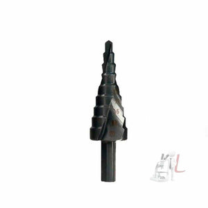 4 - 12mm Triangular Shank Spiral Flute Step Drill Bit, 4 - 12mm, 4 - 20mm, 4 - 32mm, 6 - 30mm - laboratorydeal