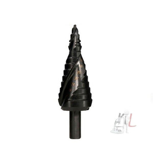 4 - 12mm Triangular Shank Spiral Flute Step Drill Bit, 4 - 12mm, 4 - 20mm, 4 - 32mm, 6 - 30mm - laboratorydeal