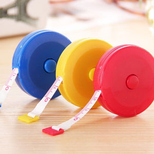 4 PCS 1.5m Cute Plastic Mini Automatic Retractable Tape Measure, 1.5m Tape Measure