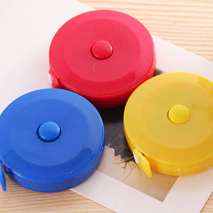 4 PCS 1.5m Cute Plastic Mini Automatic Retractable Tape Measure, 1.5m Tape Measure