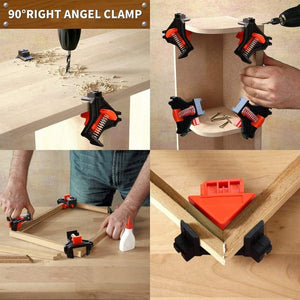 4 PCS/Set 90 Degree Woodworking Right Angle Clip, Right Angle Clip - laboratorydeal