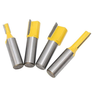 4 PCS/Set Woodworking Engraving Double - Edged Straight Knife Trimming Machine 1/2 Milling Cutter Head, 4 PCS/Set - laboratorydeal