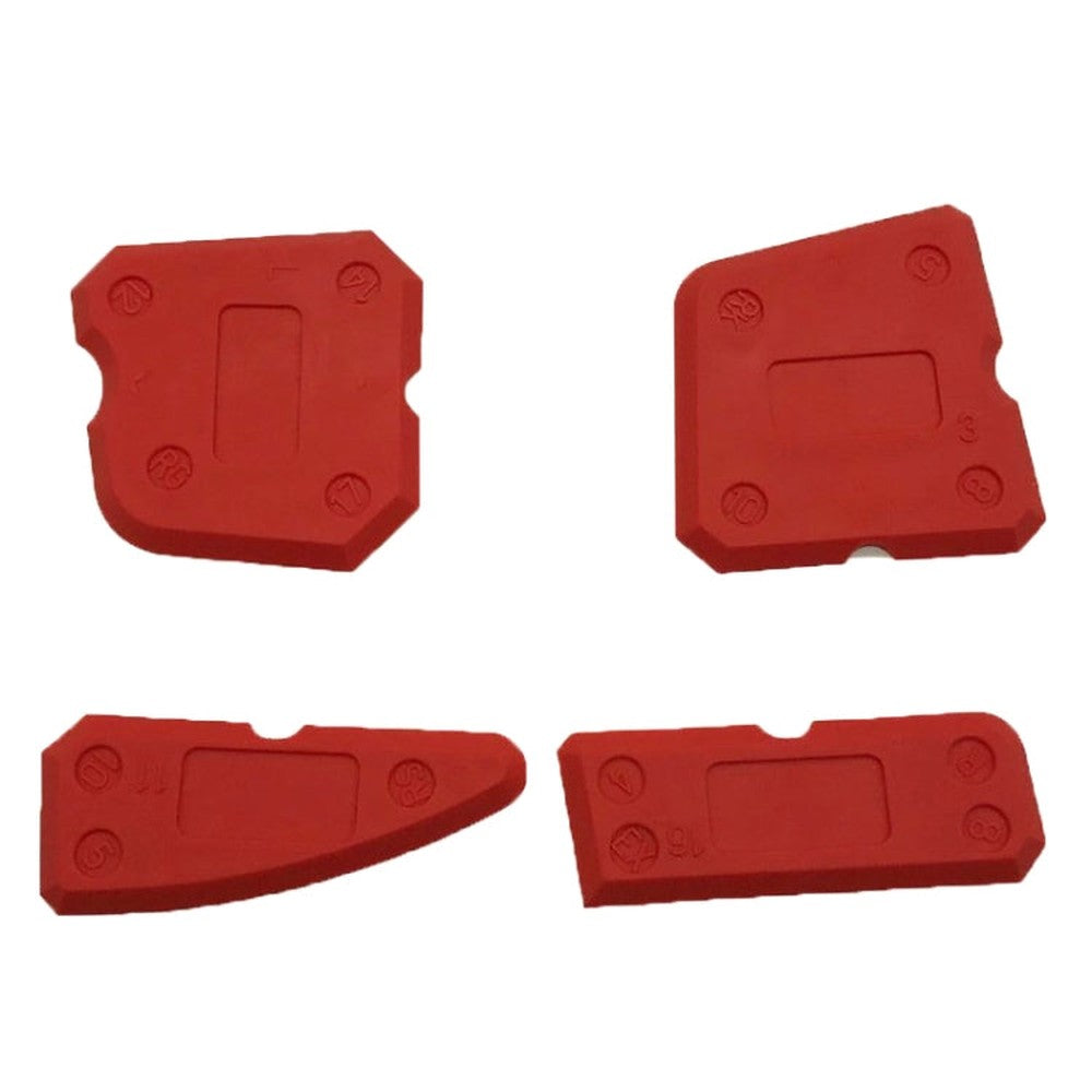 4 PCS Silicone Glass Scraper Environmentally Friendly Material Tile Beauty Seam Tools