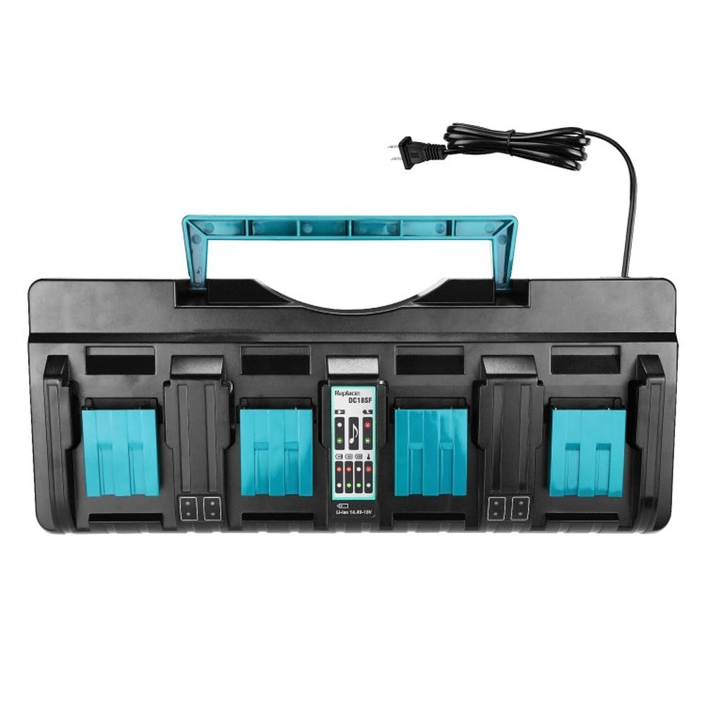 4 Ports 14.4 - 18V Lithium - Ion Charger DC18SF For Makita BL1430 / BL1820 / BL1830 / BL1850, US, EU, UK, AU - laboratorydeal