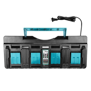 4 Ports 14.4 - 18V Lithium - Ion Charger DC18SF For Makita BL1430 / BL1820 / BL1830 / BL1850, US, EU, UK, AU - laboratorydeal