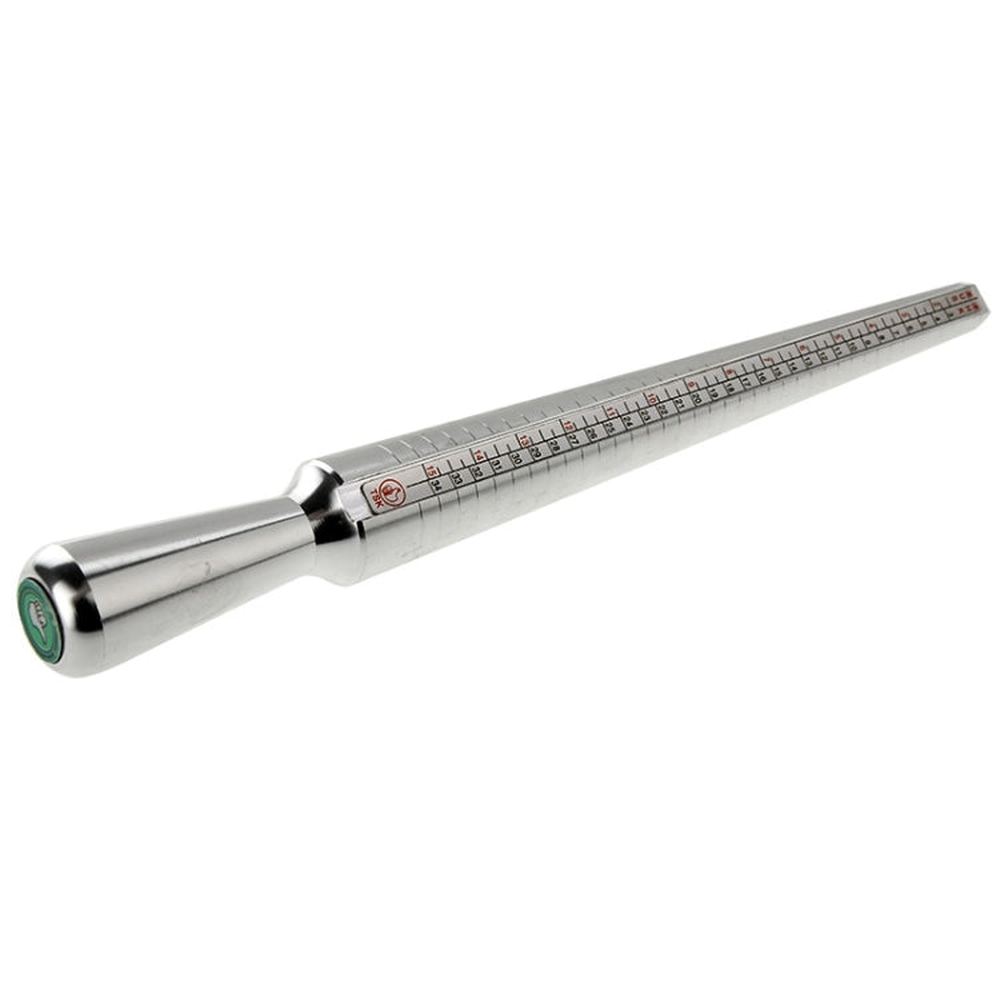 4 Scale Measuring Stick EUR / US / JAPAN / HK Ring Gauge Metal Finger Sizer Tool Measure, D - laboratorydeal