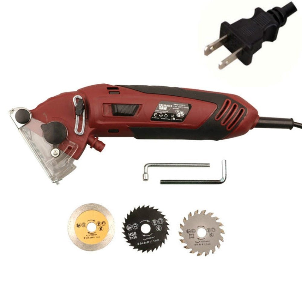400W Multifunctional Metal Saw Electric Saw Cutting Machine Handheld Electric Saw, US Plug - laboratorydeal