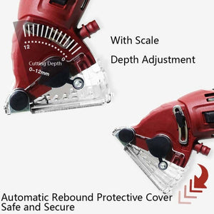 400W Multifunctional Metal Saw Electric Saw Cutting Machine Handheld Electric Saw, US Plug - laboratorydeal