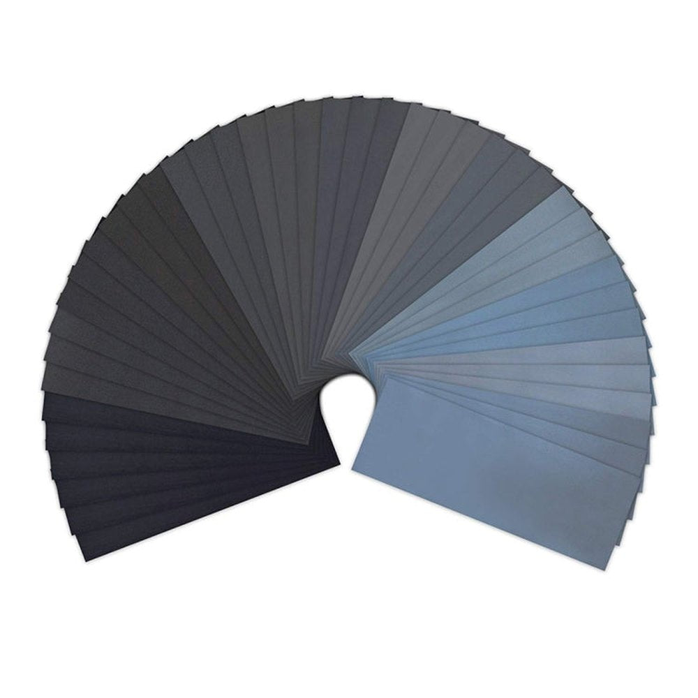 42 PCS LANHU Grit 120-3000 Wet And Dry Polishing Grinding Sandpaper，Size: 22.9 x 9.1cm, 42 PCS