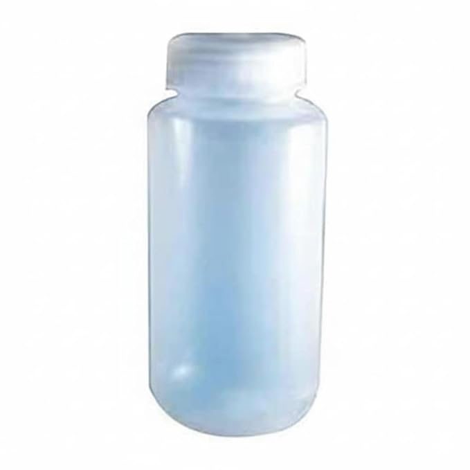 Reagent Bottle 125 ml Wide Mouth Polypropylene Laboratory Bottle for Chemical Storage, Sample Storage, Lab Equipment, Durable and Leak Resistant