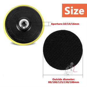 5 PCS Polishing Disc Self - adhesive Sponge Disc Pneumatic Sandpaper Suction Cup, 80mm M10, 100mm M10, 100mm M14, 125mm M10, 125mm M14, 150mm M14, 180mm M14 - laboratorydeal