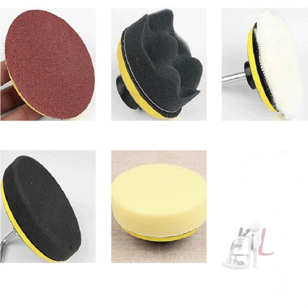 5 PCS Polishing Disc Self - adhesive Sponge Disc Pneumatic Sandpaper Suction Cup, 80mm M10, 100mm M10, 100mm M14, 125mm M10, 125mm M14, 150mm M14, 180mm M14 - laboratorydeal