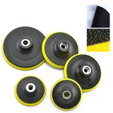 5 PCS Polishing Disc Self-adhesive Sponge Disc Pneumatic Sandpaper Suction Cup, 80mm M10, 100mm M10, 100mm M14, 125mm M10, 125mm M14, 150mm M14, 180mm M14