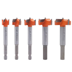 5 PCS / Set Woodworking Hole Opener Hinge Stone Cream Board Wood Take - Hole Door Window With Collar Woodworking Flat Drill Bit, 5 PCS / Set Woodworking Hole Opener - laboratorydeal