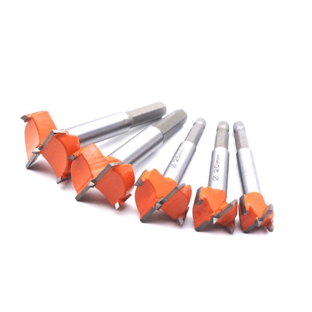 5 PCS / Set Woodworking Hole Opener Hinge Stone Cream Board Wood Take - Hole Door Window With Collar Woodworking Flat Drill Bit, 5 PCS / Set Woodworking Hole Opener - laboratorydeal
