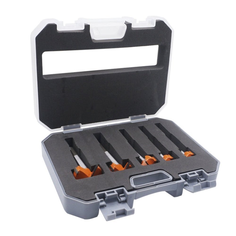 5 PCS / Set Woodworking Hole Opener Hinge Stone Cream Board Wood Take - Hole Door Window With Collar Woodworking Flat Drill Bit, 5 PCS / Set Woodworking Hole Opener - laboratorydeal