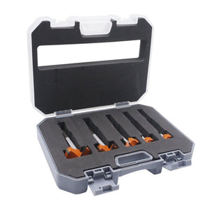 5 PCS / Set Woodworking Hole Opener Hinge Stone Cream Board Wood Take - Hole Door Window With Collar Woodworking Flat Drill Bit, 5 PCS / Set Woodworking Hole Opener - laboratorydeal