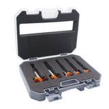5 PCS / Set Woodworking Hole Opener Hinge Stone Cream Board Wood Take-Hole Door Window With Collar Woodworking Flat Drill Bit, 5 PCS / Set Woodworking Hole Opener