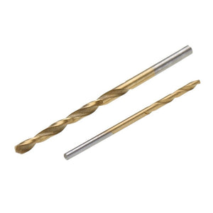 50 PCS/Set Titanium Coated Drill Bits High Speed Steel Drill Bit Set Power Drilling Tools, 50 PCS/Set Drill Bits