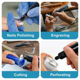 55-in-1 Rechargable Mini Electric Grinder Kit 3-speed Adjustable Miniature Electric Drill Manicure Tool, 55-in-1 Electric Grinder