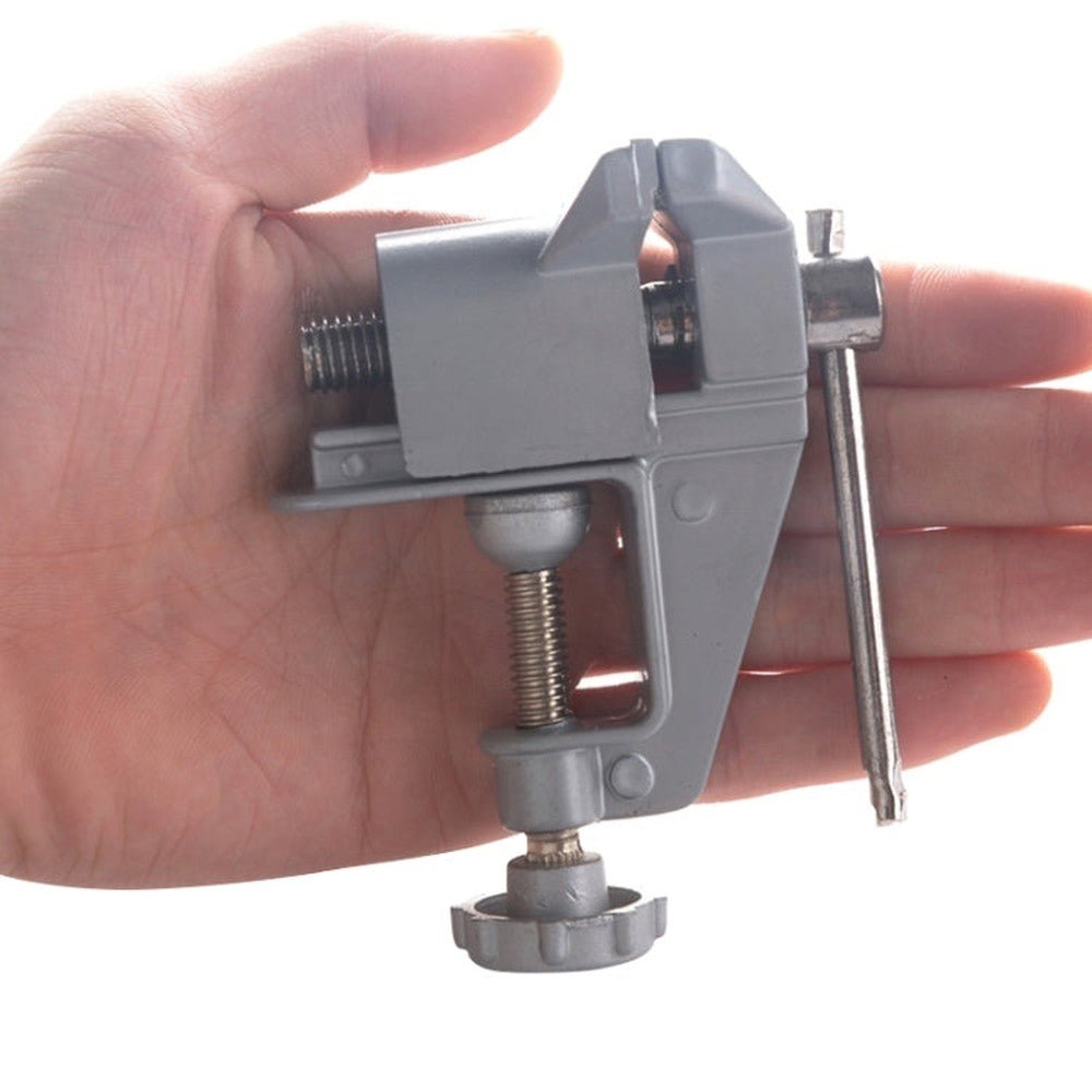 5893 Portable Mini Aluminum Alloy Table Pliers Bench Vise Manual DIY Tool, Table Pliers Bench - laboratorydeal