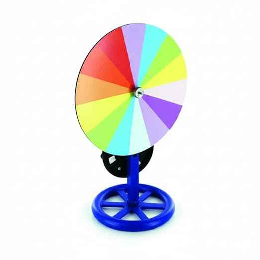 Newton Colour Disc Color Wheel for Light and Color Experiments, Demonstrates Spectrum, Prismatic Colors, and Dispersion