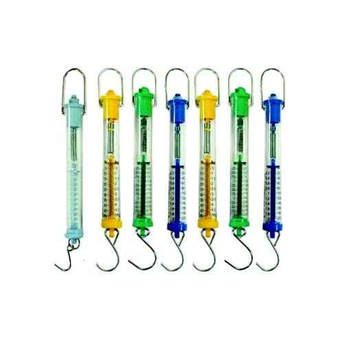 Spring balance Acrylic 100 grams Weight measurement Force measurement Calibrated scale Hanging hook