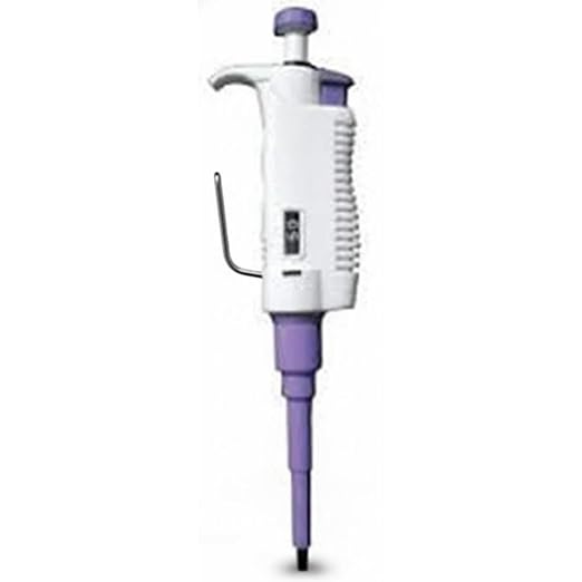 Adjustable Micropipette 10 µl Variable Volume Micro Pipette for Lab Use Precise Liquid Handling, Ergonomic Design Color-Coded, Chemical Resistant