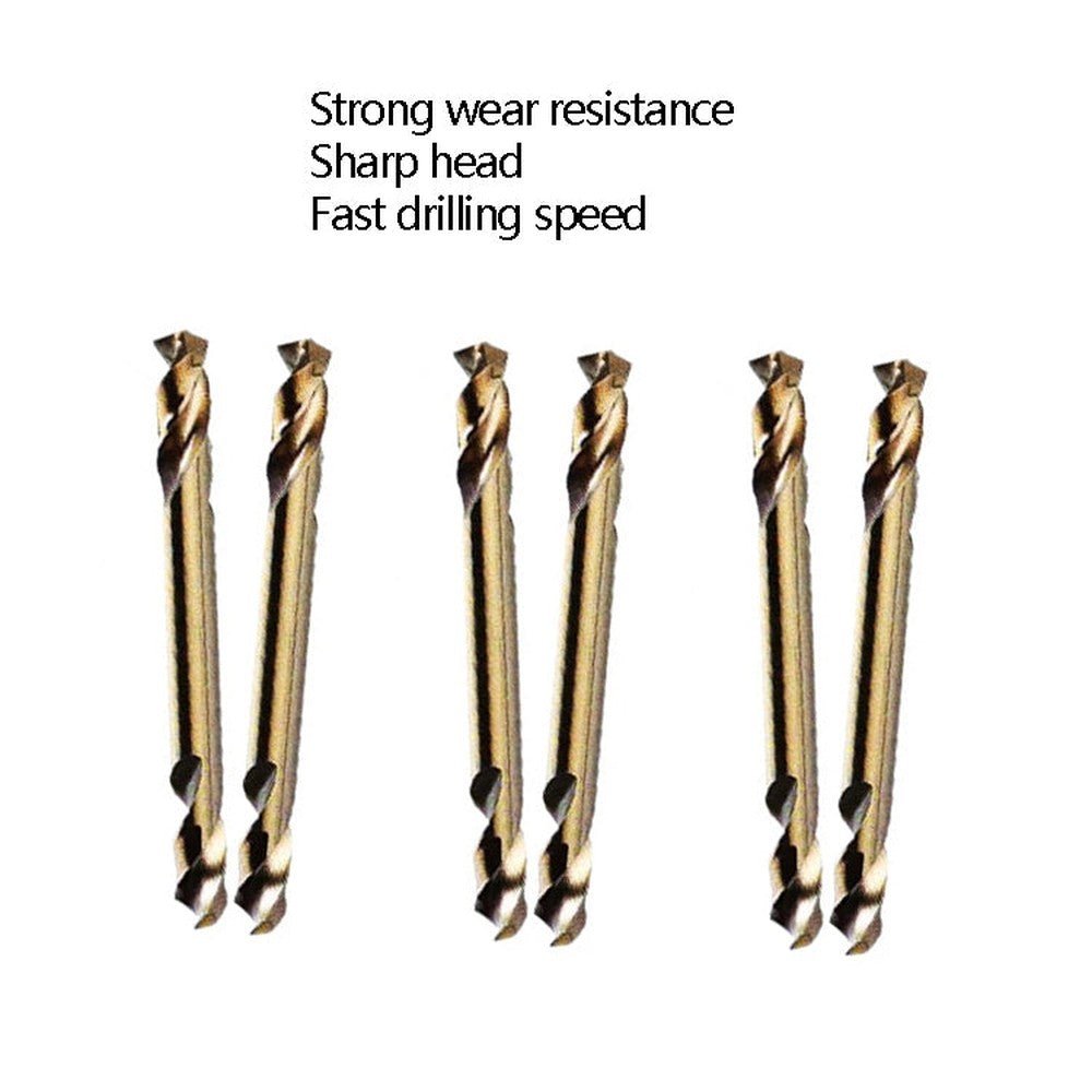 5pcs M35 Cobalt - Containing Twist Drill Bit High - Speed Steel Double Head Metal Steel Plate Expansion Hole Drill, Model: Double Head 3.0mm, Double Head 3.0mm, Double Head 3.2mm, Double Head 3.5mm, Double Head 4.0mm, Double Head 4.2mm, Double Head 4.5mm��... - laboratorydeal