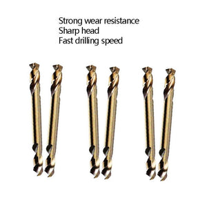5pcs M35 Cobalt - Containing Twist Drill Bit High - Speed Steel Double Head Metal Steel Plate Expansion Hole Drill, Model: Double Head 3.0mm, Double Head 3.0mm, Double Head 3.2mm, Double Head 3.5mm, Double Head 4.0mm, Double Head 4.2mm, Double Head 4.5mm��... - laboratorydeal
