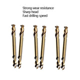 5pcs M35 Cobalt-Containing Twist Drill Bit High-Speed Steel Double Head Metal Steel Plate Expansion Hole Drill, Model: Double Head 3.0mm, Double Head 3.0mm, Double Head 3.2mm, Double Head 3.5mm, Double Head 4.0mm, Double Head 4.2mm, Double Head 4.5mm