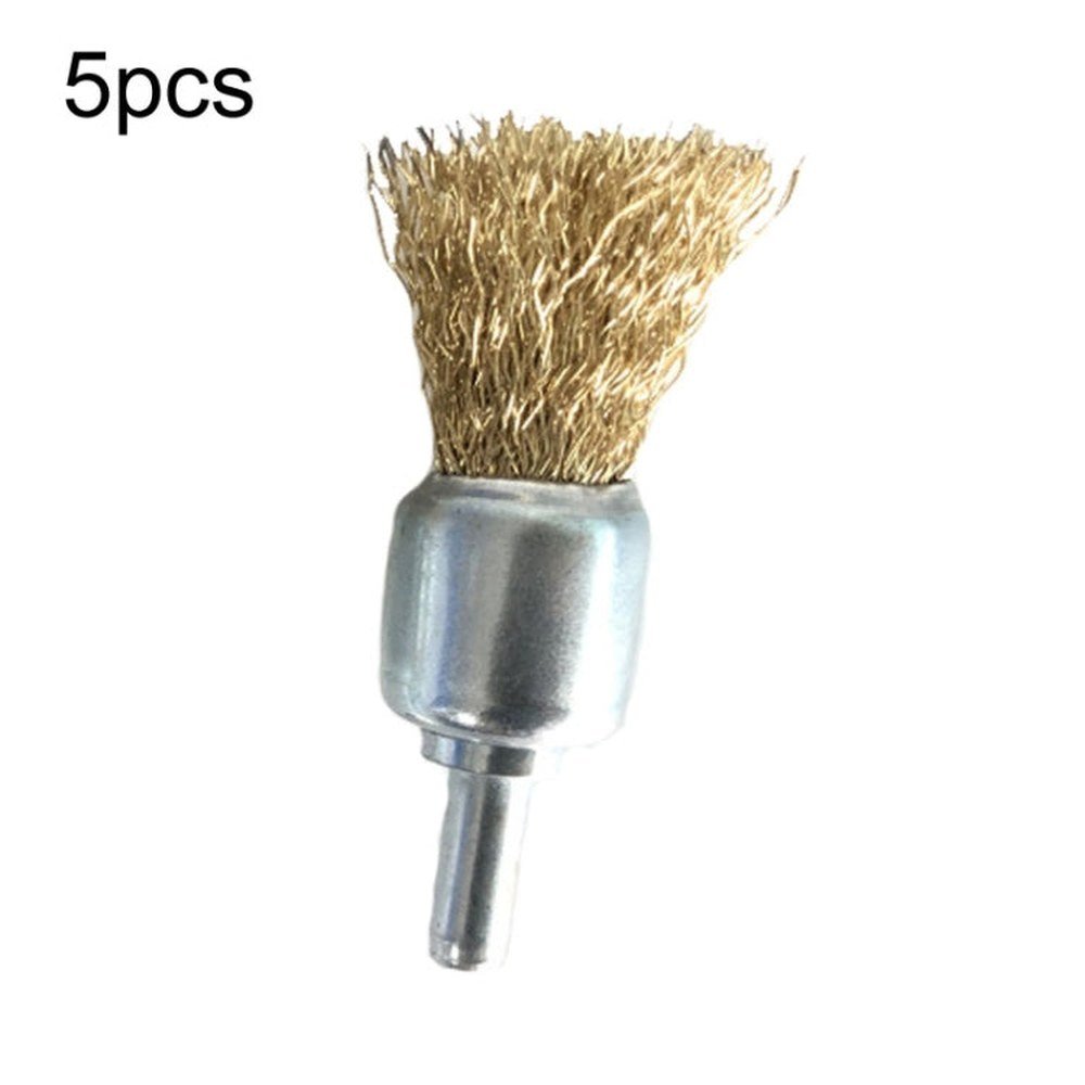 5pcs Wire Brush Industrial Grade Stainless Steel Rust Removal Wire Brush, 10x6x25mm, 12x6x25mm, 16x6x25mm, 20x6x25mm, 25x6x25mm, 30x6x25mm - laboratorydeal
