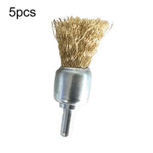 5pcs Wire Brush Industrial Grade Stainless Steel Rust Removal Wire Brush, 10x6x25mm, 12x6x25mm, 16x6x25mm, 20x6x25mm, 25x6x25mm, 30x6x25mm - laboratorydeal