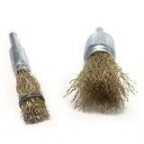 5pcs Wire Brush Industrial Grade Stainless Steel Rust Removal Wire Brush, 10x6x25mm, 12x6x25mm, 16x6x25mm, 20x6x25mm, 25x6x25mm, 30x6x25mm