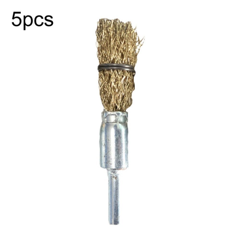 5pcs Wire Brush Industrial Grade Stainless Steel Rust Removal Wire Brush, 10x6x25mm, 12x6x25mm, 16x6x25mm, 20x6x25mm, 25x6x25mm, 30x6x25mm - laboratorydeal