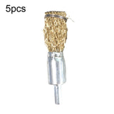 5pcs Wire Brush Industrial Grade Stainless Steel Rust Removal Wire Brush, 10x6x25mm, 12x6x25mm, 16x6x25mm, 20x6x25mm, 25x6x25mm, 30x6x25mm