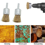 5pcs Wire Brush Industrial Grade Stainless Steel Rust Removal Wire Brush, 10x6x25mm, 12x6x25mm, 16x6x25mm, 20x6x25mm, 25x6x25mm, 30x6x25mm