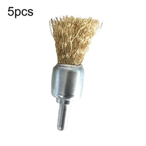 5pcs Wire Brush Industrial Grade Stainless Steel Rust Removal Wire Brush, 10x6x25mm, 12x6x25mm, 16x6x25mm, 20x6x25mm, 25x6x25mm, 30x6x25mm - laboratorydeal