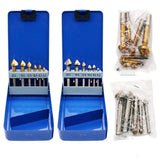 6 In 1 90 Degree Three-edge Chamfering Knife Woodworking Milling Cutter Chamfering Machine Hole Opener, Iron Box, Plastic Bag