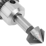 6 In 1 90 Degree Three-edge Chamfering Knife Woodworking Milling Cutter Chamfering Machine Hole Opener, Iron Box, Plastic Bag
