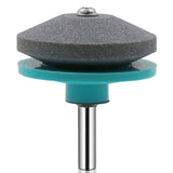 6 PCS Grinding Stone Industrial Electric Sharpener Mower Grinding Tool Wear Resistant Grinding Head, Plastic Blue, Plastic Black, Plastic Cyan, Plastic Red, Plastic Orange, Plastic Dark Blue, Metal
