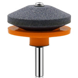 6 PCS Grinding Stone Industrial Electric Sharpener Mower Grinding Tool Wear Resistant Grinding Head, Plastic Blue, Plastic Black, Plastic Cyan, Plastic Red, Plastic Orange, Plastic Dark Blue, Metal